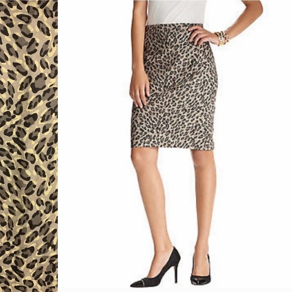 LOFT Dresses & Skirts - LOFT Leopard Print Pencil Skirt 202